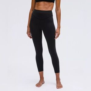 Lululemon $108 Retail Wunder Under SmoothCover High-Rise Tight 25" Black Size 8